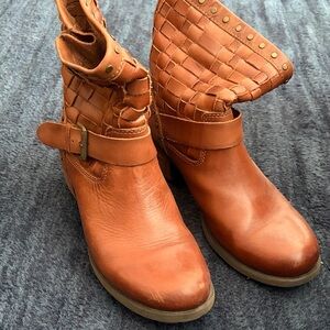 Pikolinos from Spain Women's Tan Leather Ankle Boots, Size 41 (10)
